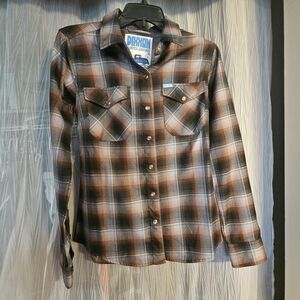 DIXXON Black, Brown & Cream Plaid Button-Down Shirt